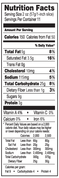 Butter Braid blueberry cream cheese pastry nutritionals